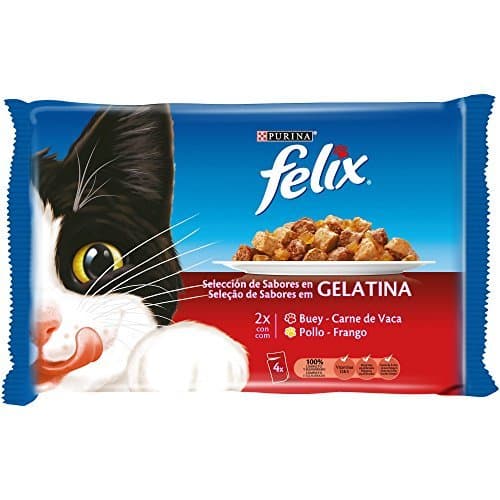 Producto Purina Felix Gelatina comida para gatos con surtido de carnes 10 x