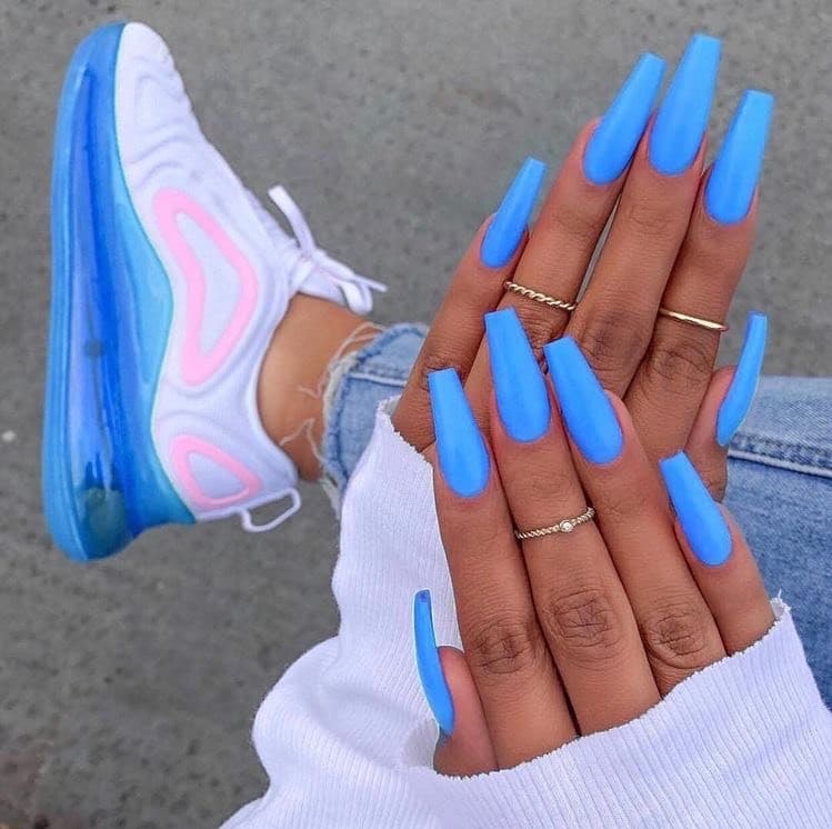 Moda Uñas azules