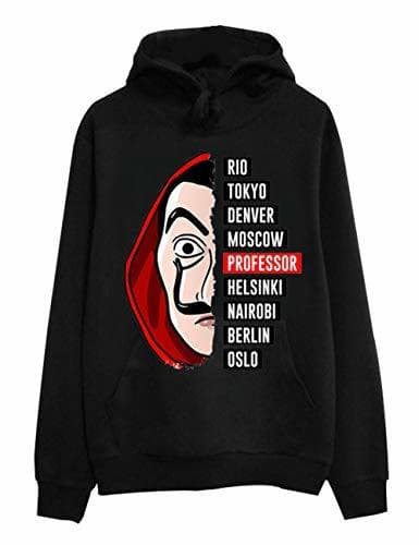 Moda Sudadera La casa de Papel, Sudadera con Capucha La casa de Papel