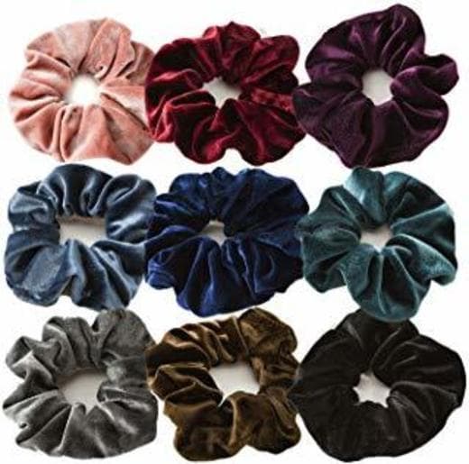 Beauty Velvet Elástico Hair Scrunchies 50 Colores Xpassion Scrunchie de Pelo Banda de