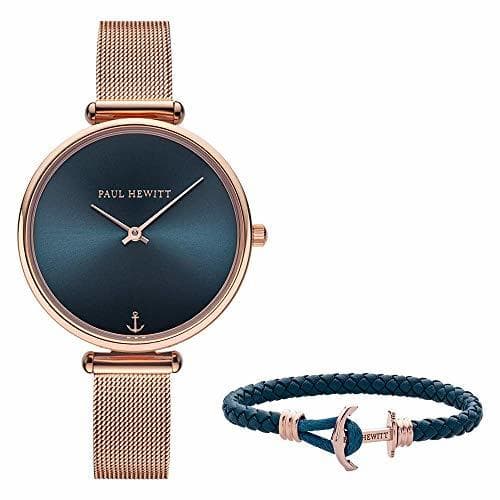 Product PAUL HEWITT Mujeres Set Match Reloj Lagonna Oro Rosado y Pulsera con