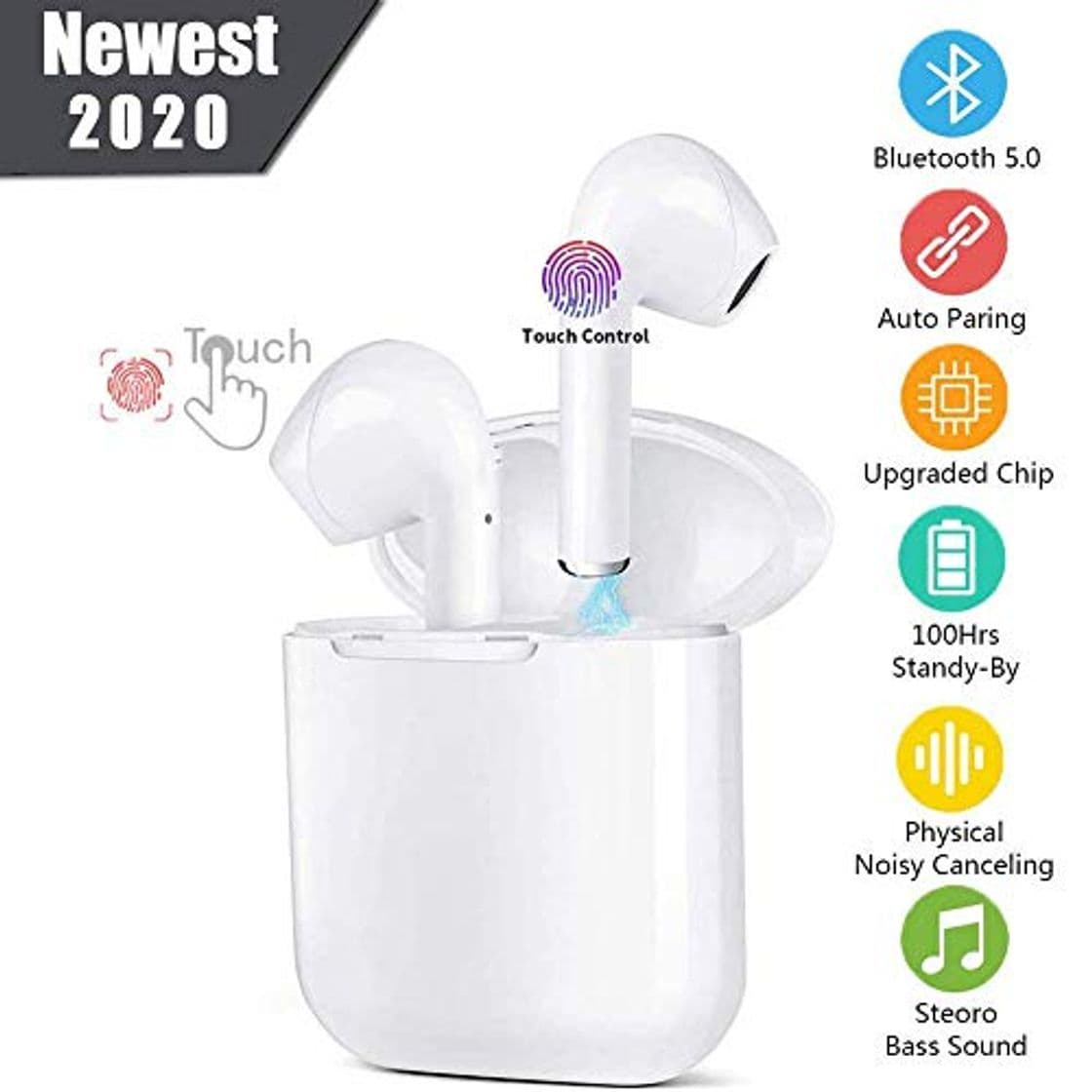 Product New I12 Auriculares Inalámbricos Bluetooth 5.0 Auriculares