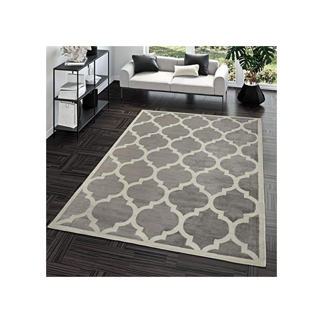 Producto TT Home Alfombra De Salón Moderna De Pelo Corto Diseño Marroquí para