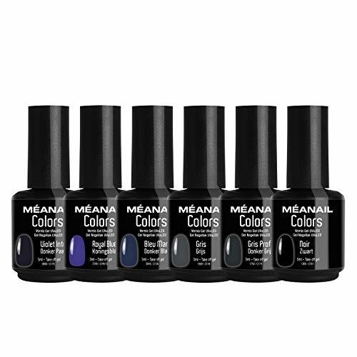 Belleza Set de Esmaltes de Uñas Gel UV LED 6 Colores Esmaltes Semipermanente