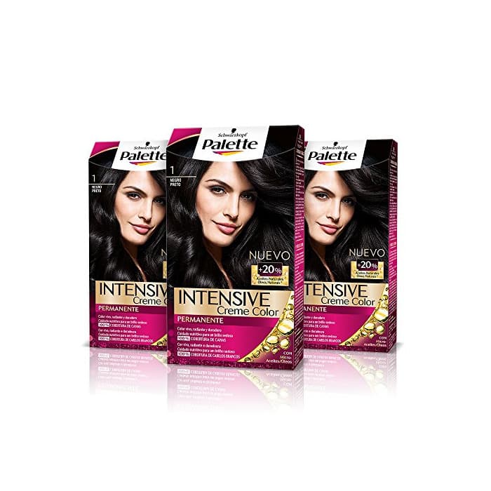 Product Palette Intense Cream Coloration Intensive Coloración del Cabello 1 Negro