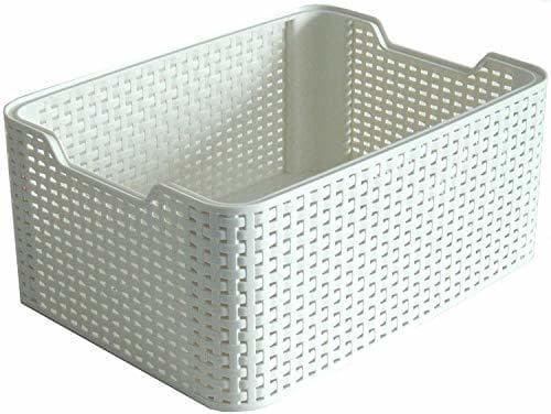 Home Curver Style, Caja Organizadora, Blanco Vintage, S