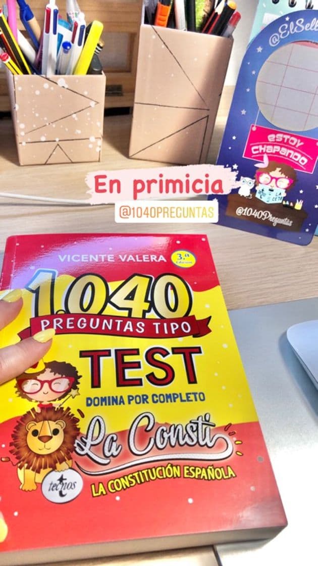 Libro 1040 preguntas tipo test La Consti: Constitución Española