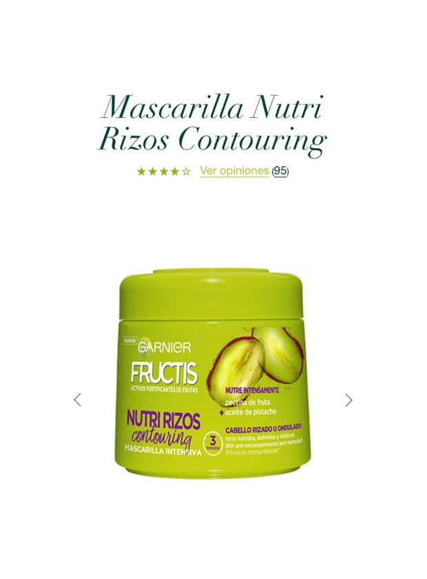 Producto Crema sin Aclarado Nutri Rizos Secado al Aire