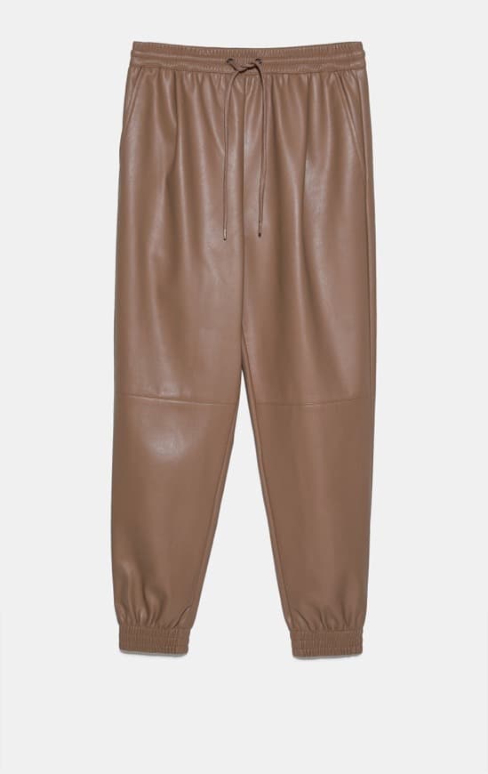 Product ZARA leather joggers 