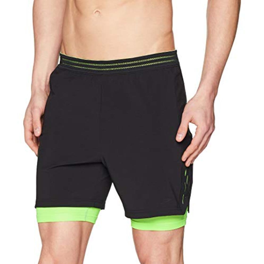 Fashion Speedo Reflectwave Flex 2-In-1 WS Am Bañador, Hombre, Black