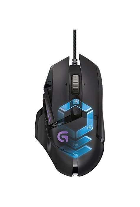 Electrónica Logitech G502 Proteus Spectrum - Ratón para gaming con RGB ajustable y