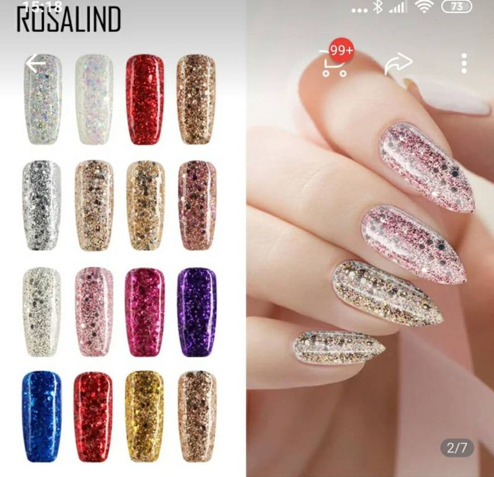 Producto Esmalte en GEL de purpurina