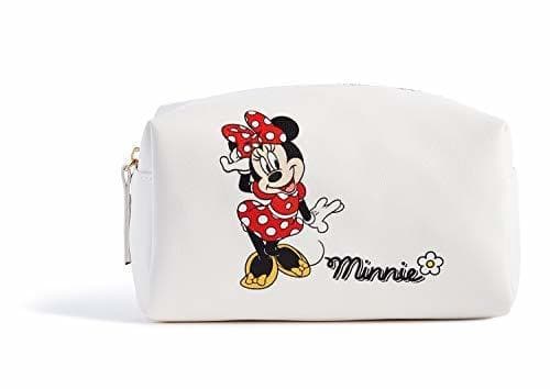 Beauty Disney Minnie Mouse Blanco Impresa Maquillaje Bolsa 19 X 10