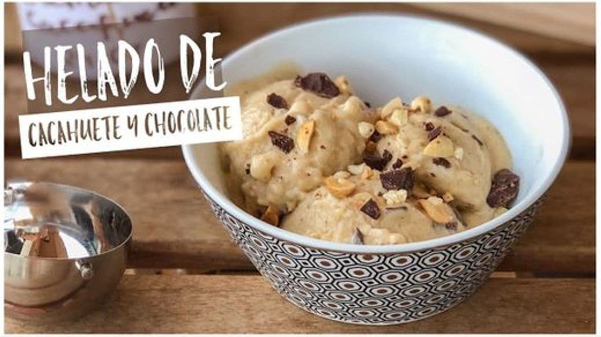 Moda HELADO VEGANO DE CACAHUETE Y CHOCOLATE