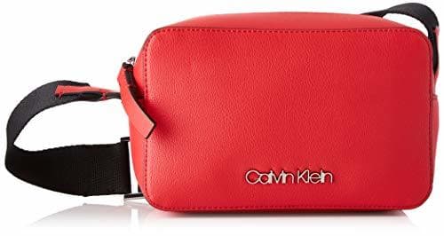 Fashion Calvin Klein - Strap Sml Camera Bag, Bolsos bandolera Mujer, Rojo