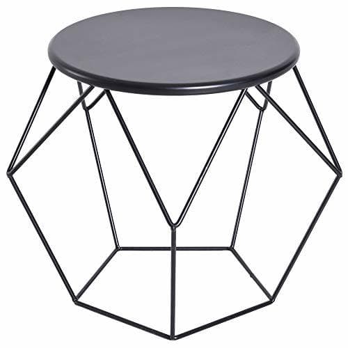 Producto HOMCOM Mesa de Centro Metálica Mesita Café Redonda Nórdica Minimalista Creativa Mueble