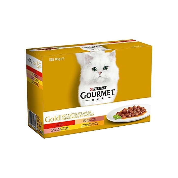 Producto Purina Gourmet Gold Bocaditos en Salsa comida para gatos en latas 12