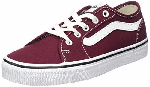 Moda Vans Filmore Decon, Zapatillas para Mujer, Rojo