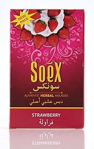 Product 50 gr de hierbas Soex fresa Melaza Shisha de la cachimba pipa