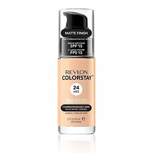 Beauty Revlon Colorstay 24H, Base de maquillaje para rostro, para cutis mixto/graso, con