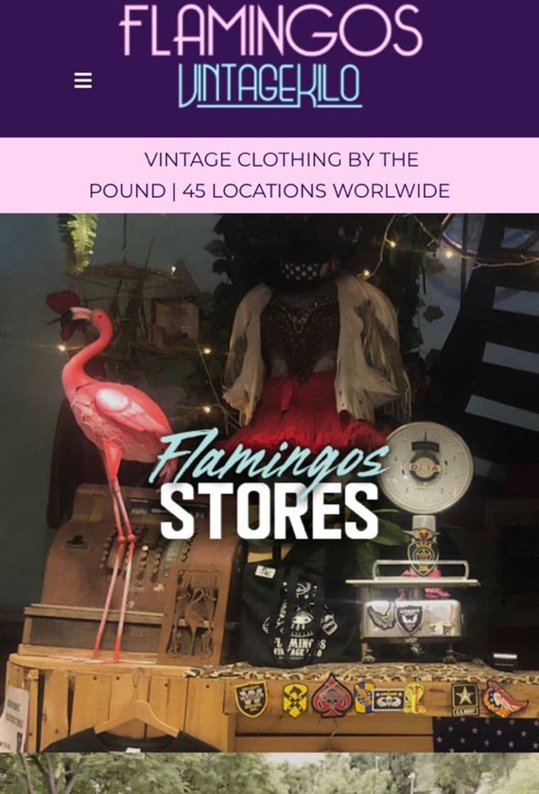 Moda Flamingos Vintage Kilo