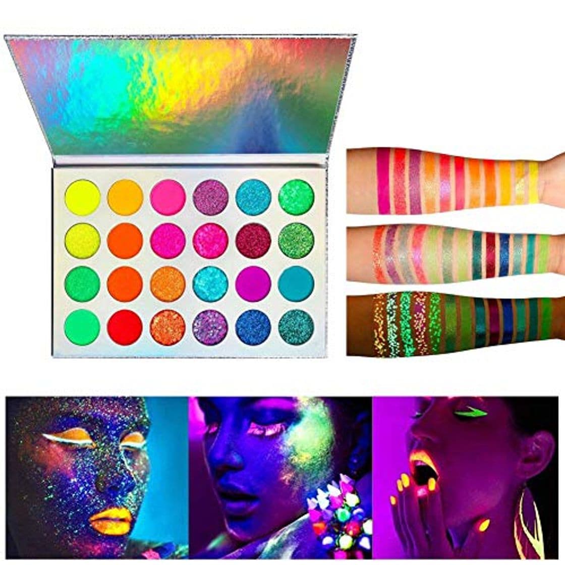 Product VENTDOUCE Neon Eyeshadow Palette Glow in The Dark