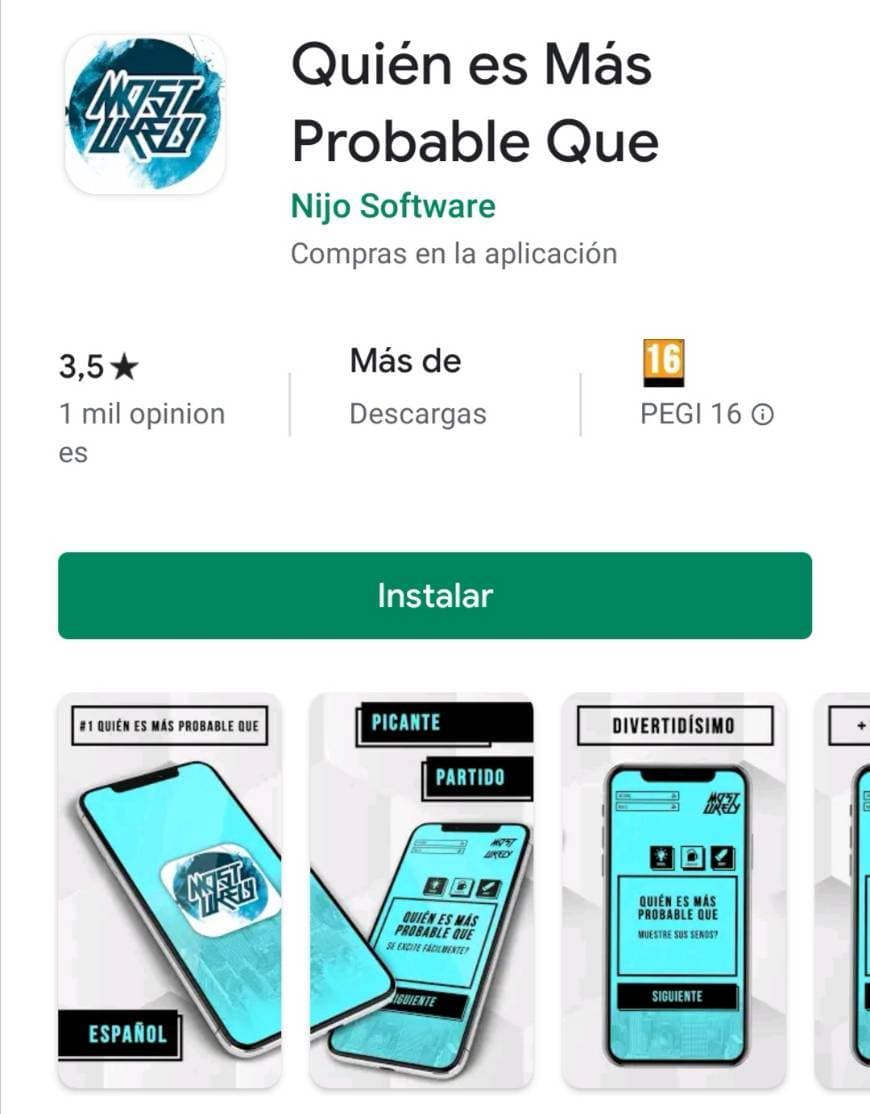 App Quien es más probable que..? 