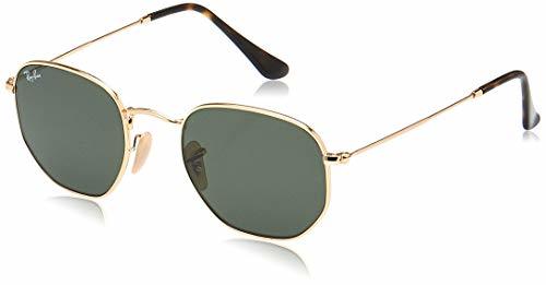 Moda Ray-Ban Hexagonal Flat Lenses Gafas de sol, Oro