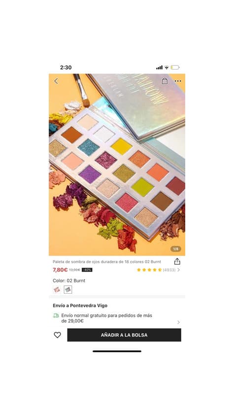 Product Paleta de sombras de ojos shein