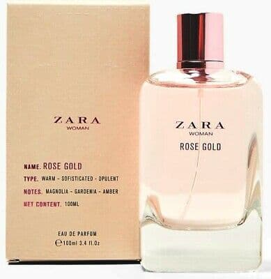 Fashion Zara perfume Rose Gold