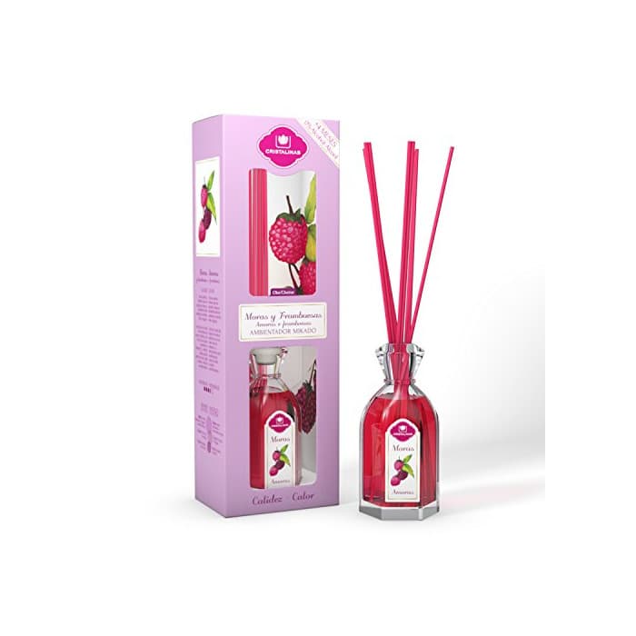 Home CRISTALINAS Ambientador Mikado 180ml Moras y Frambuesas