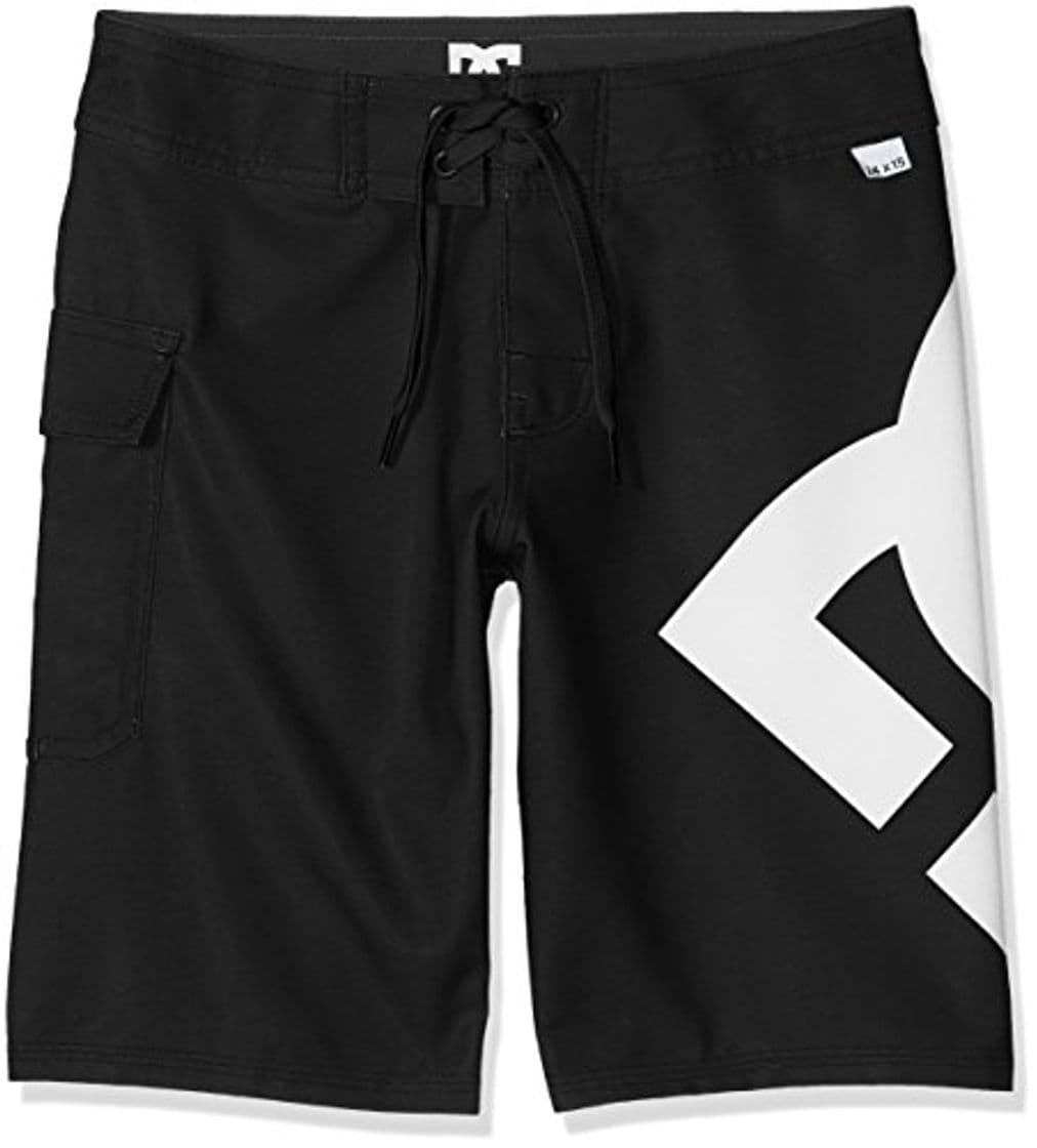 Moda DC Shoes Lanai 17"-Boardshorts para Chicos Boardshort, Niños, Black, 28