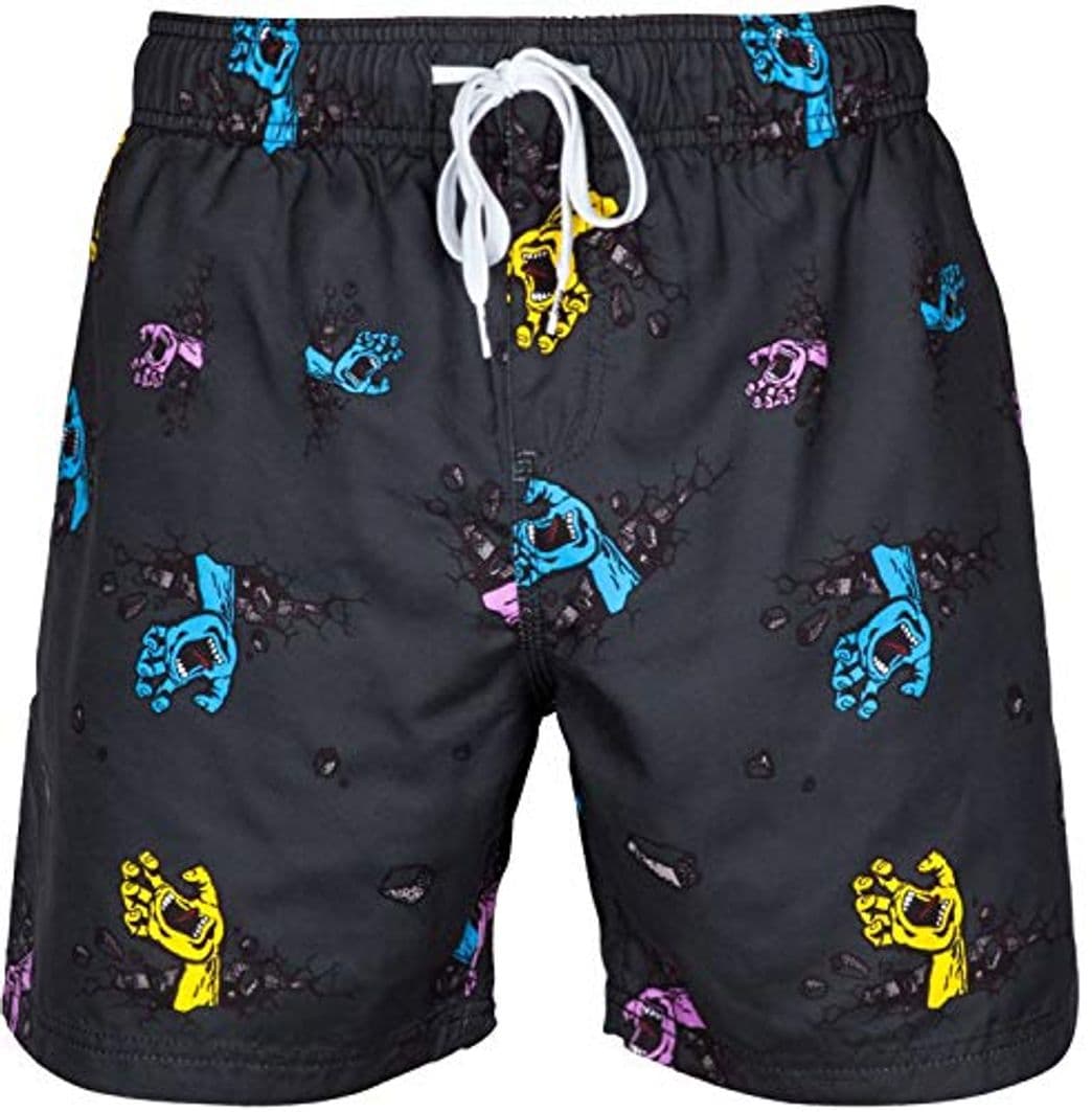 Fashion Santa Cruz Boardshorts Wall Hand Negro