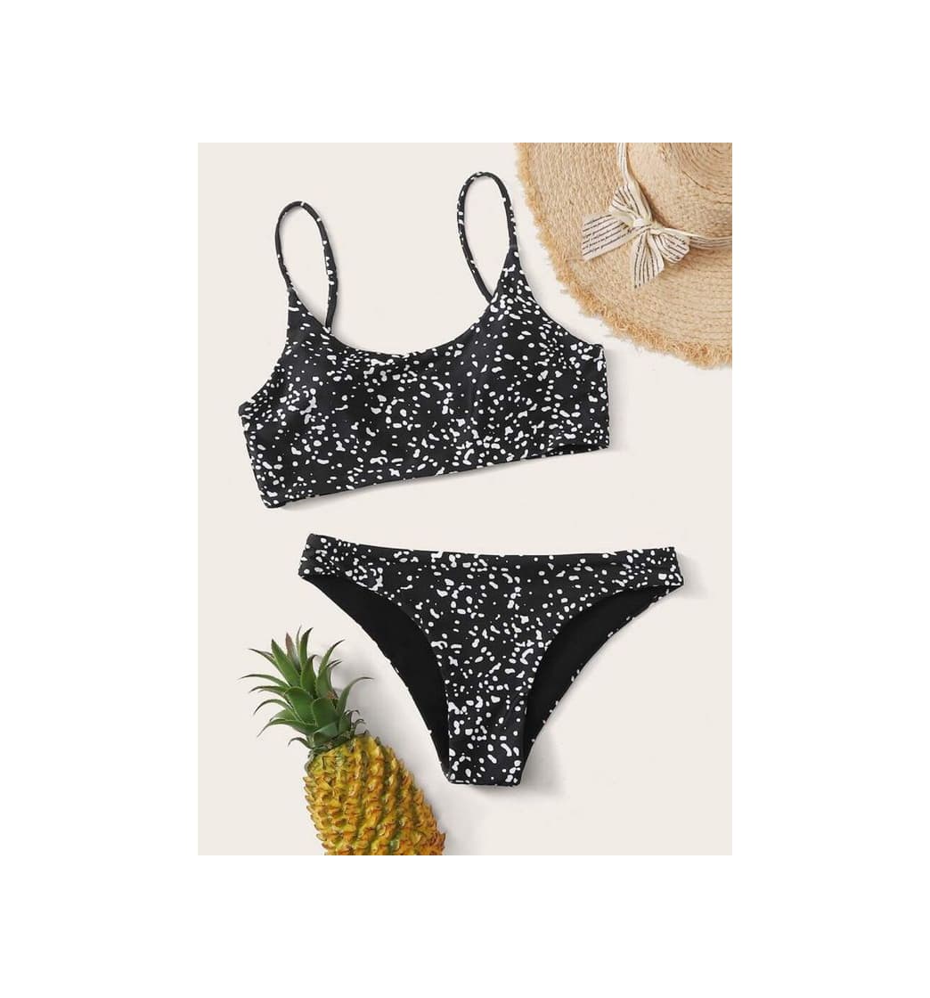 Producto Set De Bikini Con Estampado De Dibujo