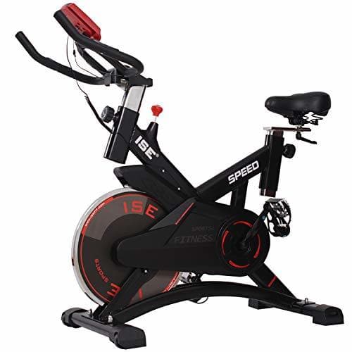 Fitness ISE Bicicleta Estática de Spinning Profesional con Sensor de Pulso