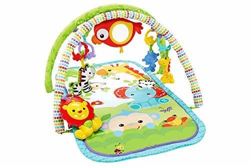 Electronic Fisher-Price Gimnasio musical animalitos de la selva, manta de juego bebé