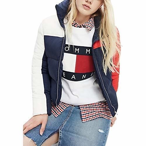 Fashion Tommy Hilfiger -Chaqueta Efecto Pluma DW0DW07365 CBK TJW Colorblock Puffa Jacket Black