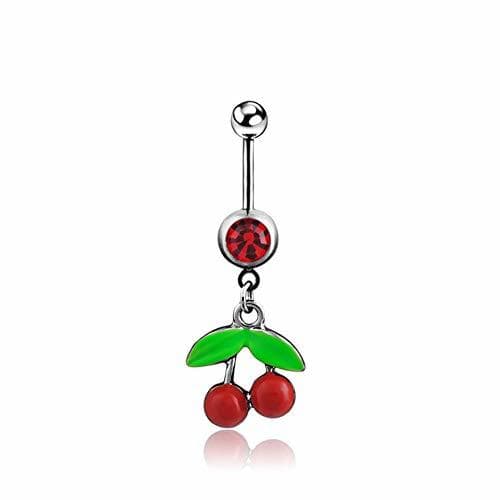 Elemento de la categoría hogar PETUNIA Q01091 Cereza Ombligo Ombligo Anillos Ombligo Piercing Ombligo Anillos