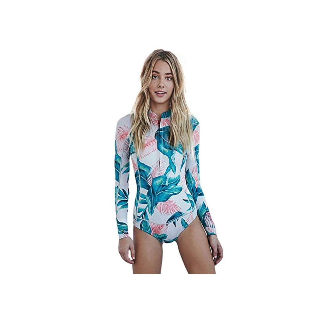 Product Beachkini Mujer Surf Ropa Una Pieza Traje de Baño Manga Larga Bañador Rashguard