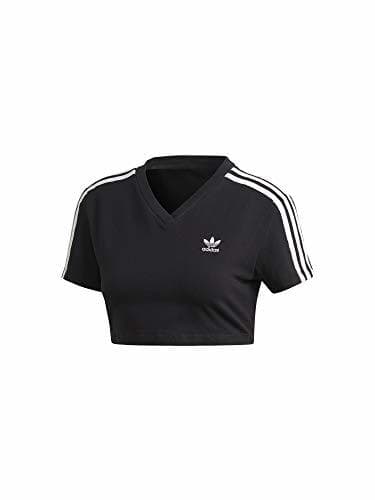 Fitness adidas Cropped tee Camiseta, Mujer, Negro