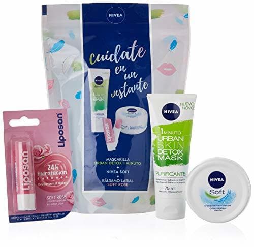 Beauty Nivea Instant Care Pack - Set con Balsamo Labial