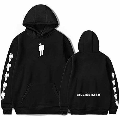 Moda YIMIAO Mujer Billie Eilish Sudaderas con Capucha Hip-Hop Singer Fans Hoodie(S)