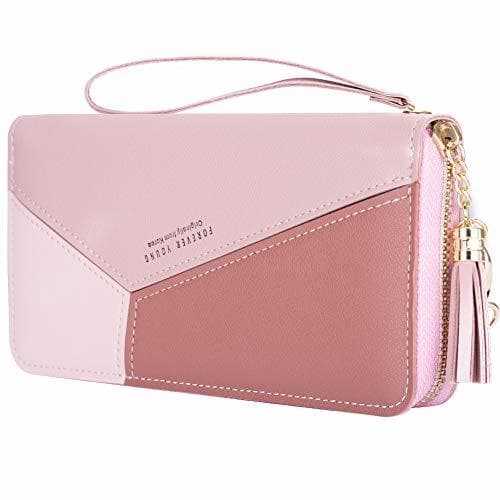 Product Cartera Largo Mujer KOOGOO Tassel PU Cuero Gran Capacidad Billetera Multi- Slots