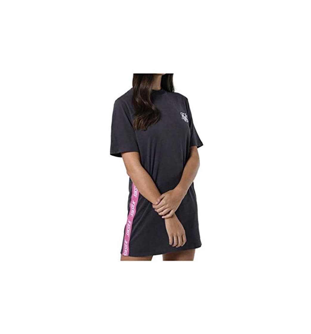 Producto Sik Silk Vestido de Camiseta Lateral Tape Gris y Rosa