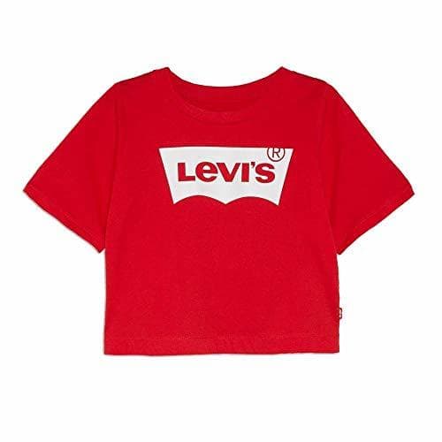 Fashion Levi's kids Lvg Light Bright Cropped Top 4e0220-r6w-lr Camiseta