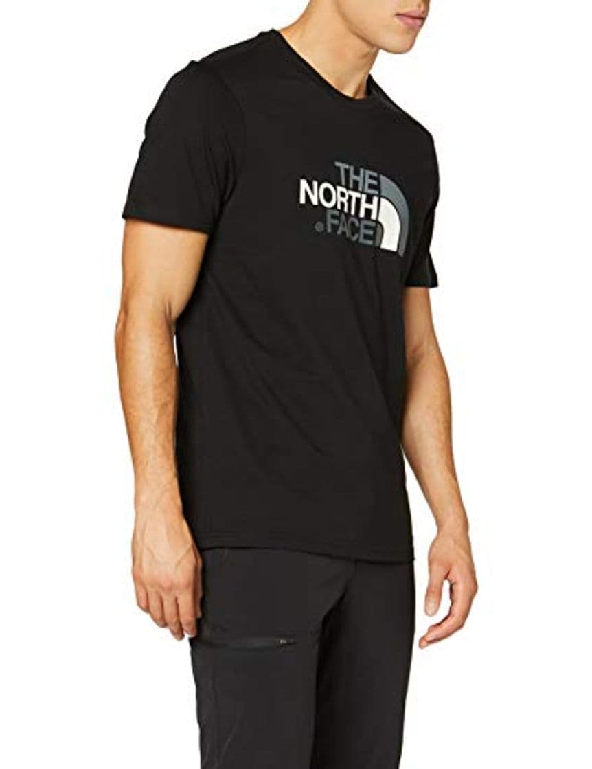 Fitness The North Face S/S Easy H Camiseta de Manga Corta, Hombre, Negro