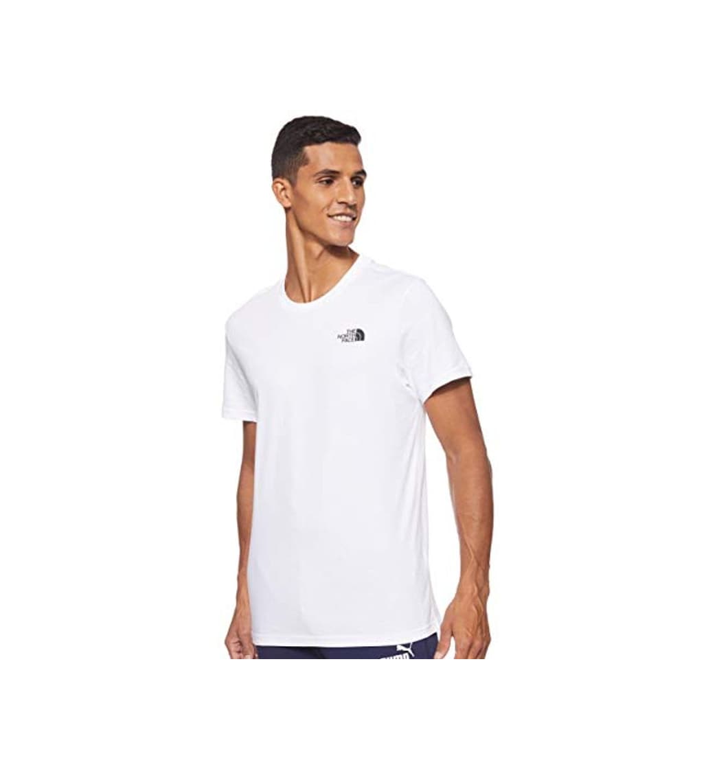 Product The North Face T92TX5 Camiseta De Manga Corta Simple Dome, Hombre, Blanco