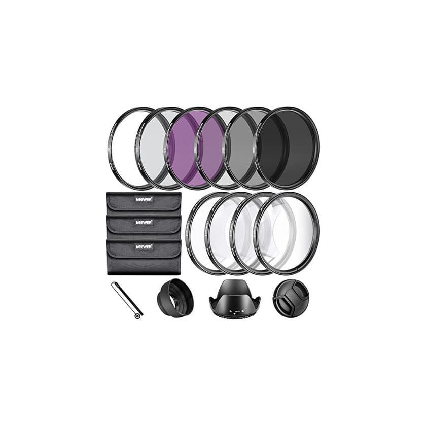 Electrónica Neewer 67MM Kit Accesorios para Filtros de Objetivos para Lentes 67mm Set