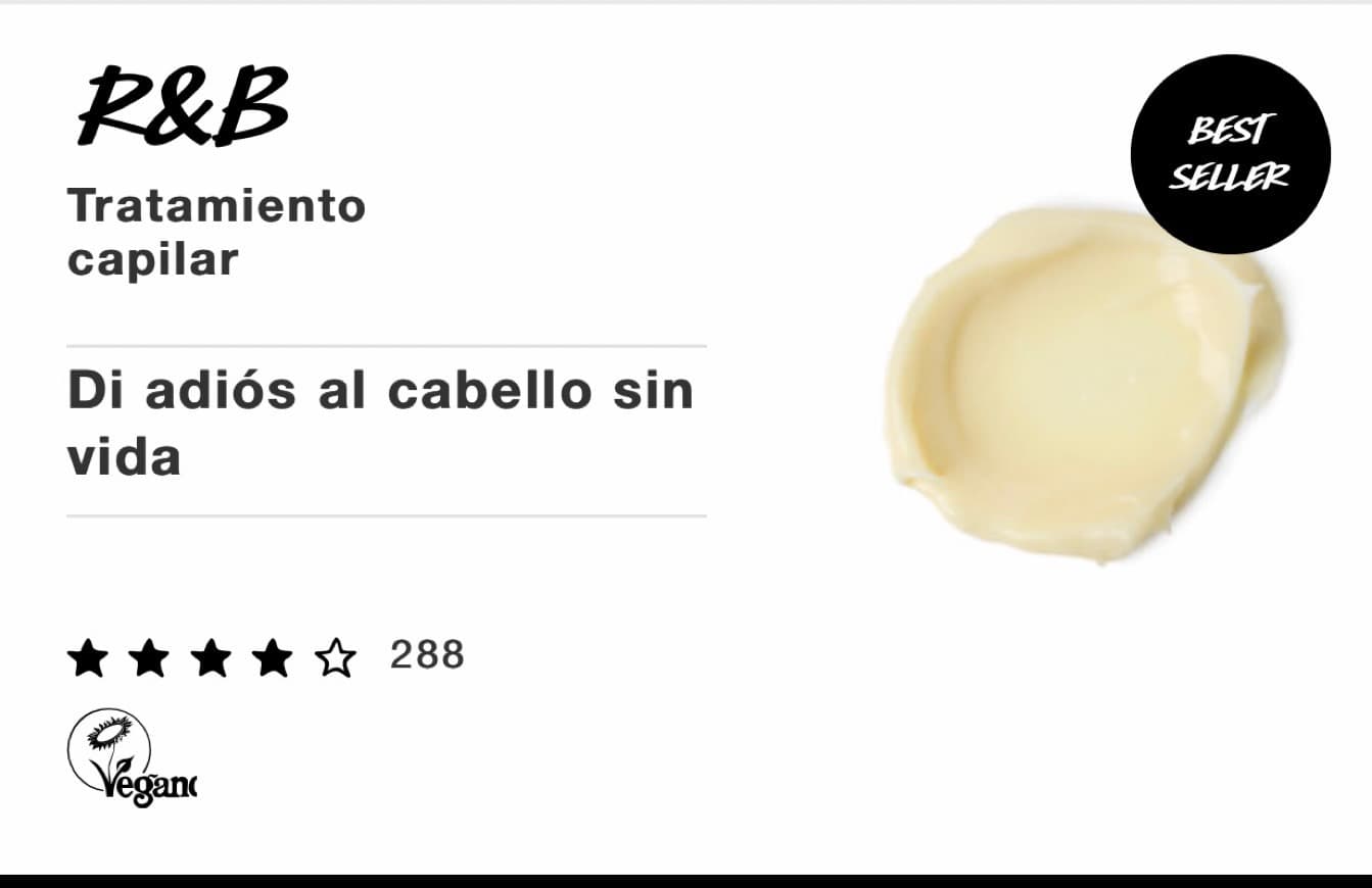 Product R&B crema capilar de Lush