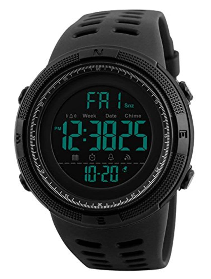 Moda Reloj Digital, para Hombre, para Actividades al Aire Libre, Deportivo, Militar, Sumergible,